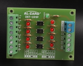 4Bit Optocoupler Isolator 5V to 24V Level Voltage Converter Board PLC Signal with DIN Rail